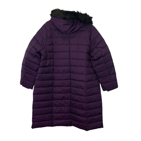 NWT Lands' End Women's Down Winter Coat Purple Size 1X (16w-18w) NEW - Picture 2 of 11